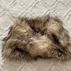 Faux Fur Wrap Infinity Scarf